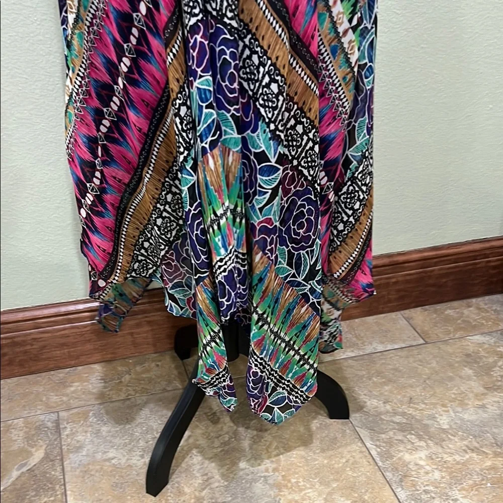 Rabbit Rabbit Rabbit Purple Blue Asymmetrical Sundress - Picture 4 of 5